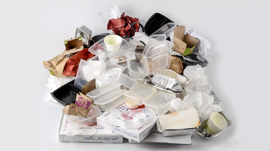 En Europa generamos  más de 20.000 toneladas de residuos de envases de comida para llevar al año.